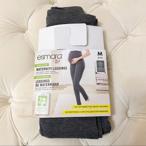 Esmara Pants - Organic Cotton Dark Heather Gray Maternity Legging